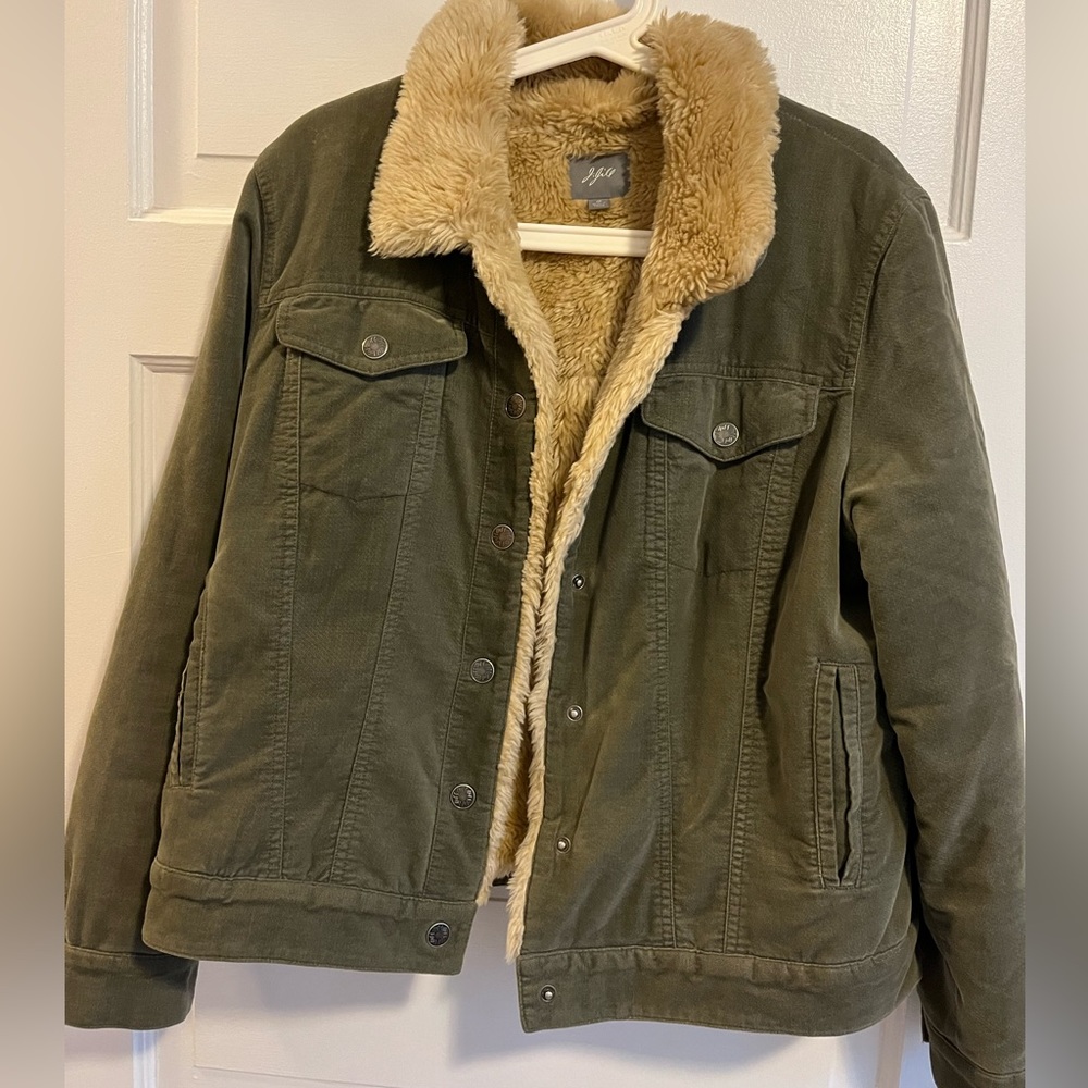 Original JJill fluffy jacket. Like new!  Hardly worn.